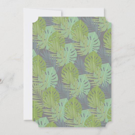 フラットサンキューカードかわいい動物と最初の誕生日 サンキューカード (裏面)