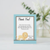 フラットサンキューカードブルージャングルライオン 招待状 (スタンド正面)