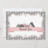 フラットサンキューカード山脈をテーマ サンキューカード (正面)