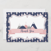 フラットサンキューカード山脈をテーマ サンキューカード (正面)