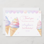 フラットサンキューカード誕生日 サンキューカード (正面)