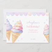 フラットサンキューカード3歳。 サンキューカード (正面)