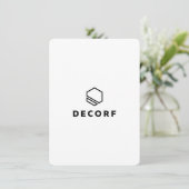 フラットサンキューカード4.5インチx 6.25インチ サンキューカード (スタンド正面)