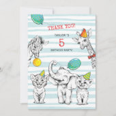 フラットサンキューカード5周年記念パーティー サンキューカード (正面)