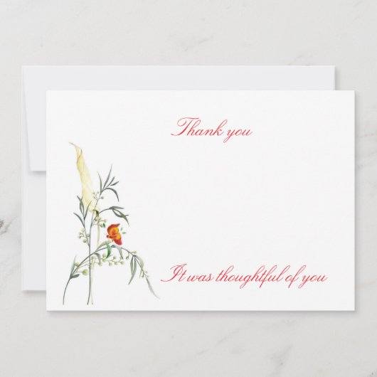 フラットサンキューカード サンキューカード (正面)