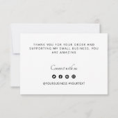 フラットサンキューカード サンキューカード (裏面)