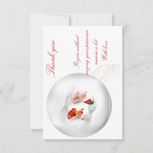 フラットサンキューカード サンキューカード (正面)