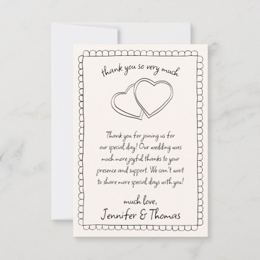 フラットサンキューカード サンキューカード (正面)