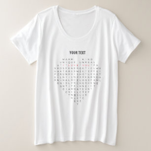 フラットサンキューカード プラスサイズTシャツ