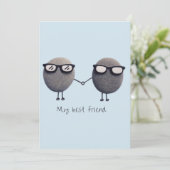 フラットサンキューカード(友最高の人) サンキューカード (スタンド正面)