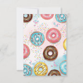 フラットサンキューセカンドバースデーカード。 サンキューカード (裏面)