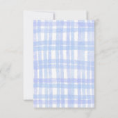 フラットサンキューベイビーシャワーカードタンジェリン サンキューカード (裏面)