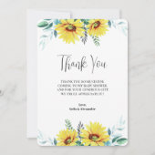 フラットサンキューベイビーシャワーカード サンキューカード (正面)