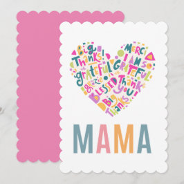 フラットサンキューママカード サンキューカード