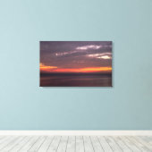 フラットシー&レッドスカイ キャンバスプリント (インサイチュ (ウッドフロア))