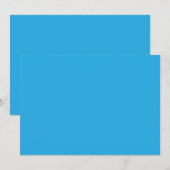 フラットスカイブルーのWeb・印刷用背景 シーズンカード (正面/裏面)