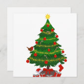 フラットスクエアクリスマスカード シーズンカード (正面/裏面)