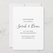 フラットセーブザデートカード セーブザデート (裏面)