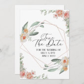 フラットセーブザデートカード セーブザデート (正面/裏面)