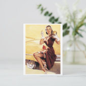 フラットタイヤピンアップ ポストカード (スタンド正面)