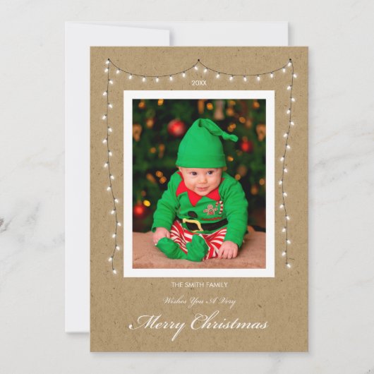 フラットディアフォトクリスマスカード シーズンカード (正面)
