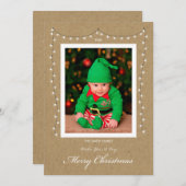 フラットディアフォトクリスマスカード シーズンカード (正面/裏面)