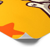 フラットデザインパターン ハロウィンテーマの背景 ポスター (角)