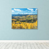 フラットトップの秋の色 |ルートナショナルフォレスト キャンバスプリント (インサイチュ (ウッドフロア))