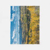 フラットトップの秋の色 |ルートナショナルフォレスト フリースブランケット (正面)