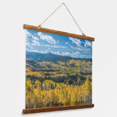 フラットトップの秋の色 |ルートナショナルフォレスト 吊り下げ型タペストリー (傾斜あり)