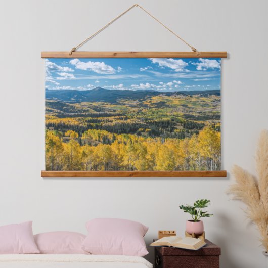 フラットトップの秋の色 |ルートナショナルフォレスト 吊り下げ型タペストリー (寝室)