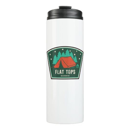 フラットトップスウィルダネスコロラドキャンピング タンブラー (正面)