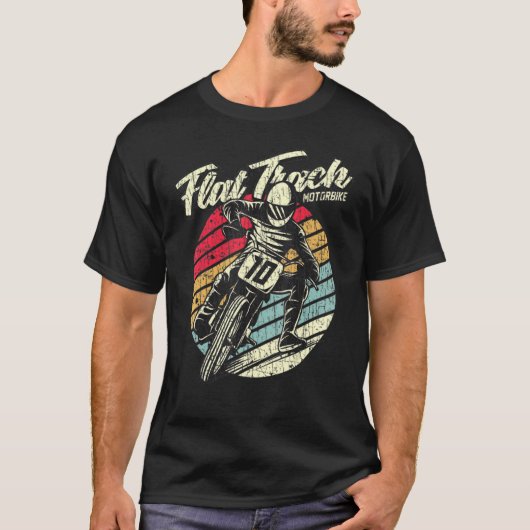 フラットトラックバイク Tシャツ (正面)