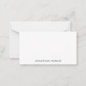 フラットノパーソナライズされたートカードここに文字ロゴを追加 ノートカード (正面)