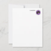 フラットノートカードルイニューウィザレスキューPekingese ノートカード (裏面)