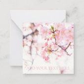 フラットノートカード:さくらんぼ花枝 ノートカード (正面)