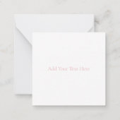 フラットノートカード:さくらんぼ花枝 ノートカード (裏面)