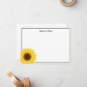 フラットノートカード – ひまわり ノートカード (正面/裏面インサイチュ)