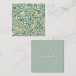 フラットノートカード:ウィリアム・モリス：ジャスミン  ノートカード