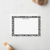 フラットノートカード – ゼブラ印刷 ノートカード (正面/裏面インサイチュ)