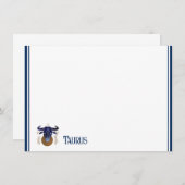フラットノートカード – タウロス ノートカード (正面/裏面)
