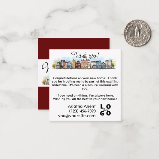 フラットノートカード ノートカード (正面/裏面インサイチュ)