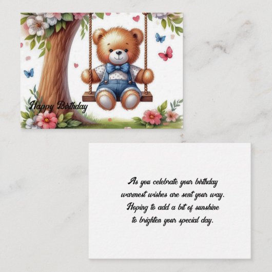 フラットノートカード ノートカード (正面/裏面)