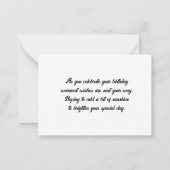 フラットノートカード ノートカード (裏面)