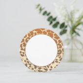 フラットノートカード – ヒョウ印刷 (スタンド正面)