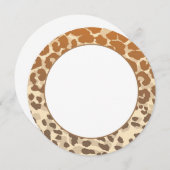 フラットノートカード – ヒョウ印刷 (正面/裏面)