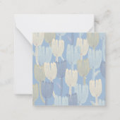 フラットノートカード:フローラ絵を描手 ノートカード (正面)