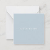 フラットノートカード:フローラ絵を描手 ノートカード (裏面)