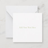 フラットノートカード:ヴィンテージバラ ノートカード (裏面)