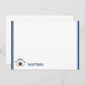 フラットノートカード – 〔占星術の〕十二宮図射手座 ノートカード (正面/裏面)